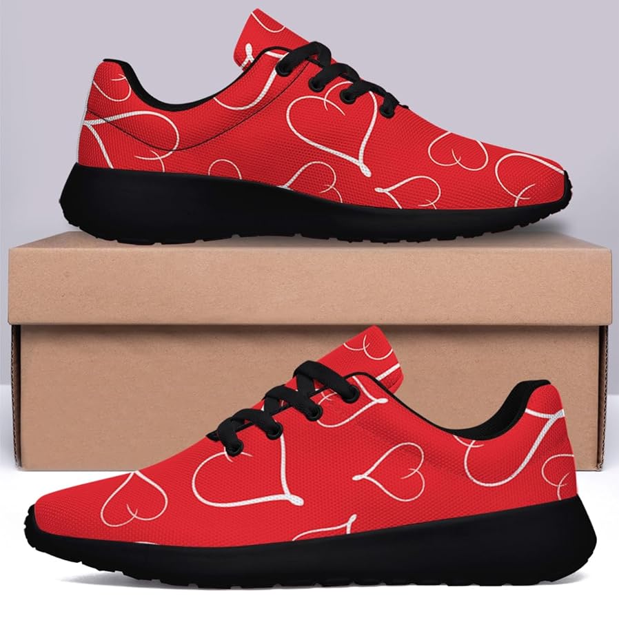 ●T-LOVE Amazon.com | Heart Shoes Valentines Day Gift Men Women